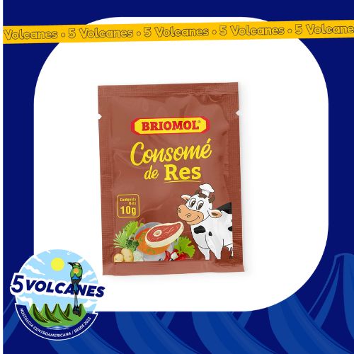 Consome de Res Nicaraguense Briomol  ristra de 12 sobres