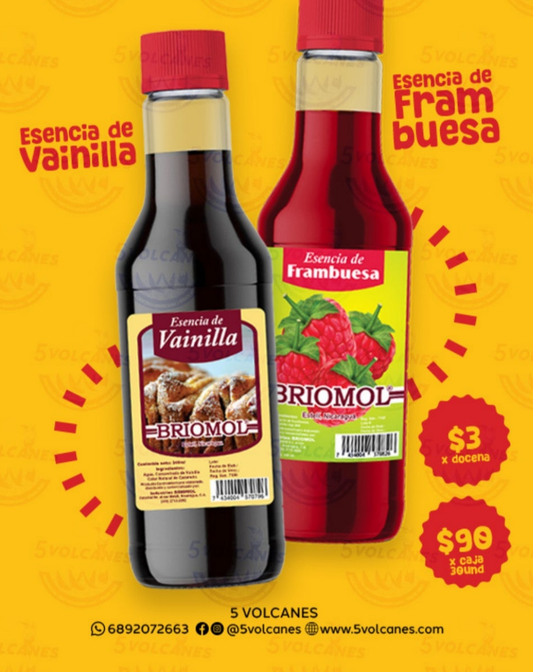 Vainilla y frambuesa Briomol