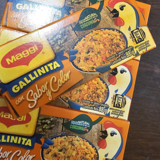 Gallinita sabor y color